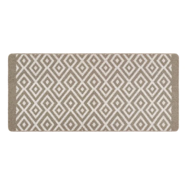 Tapis Cuisine Losanges Beige