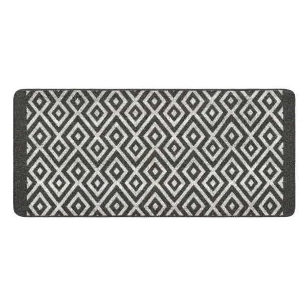 Tapis Cuisine Gris Losanges