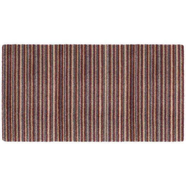 Tapis Cuisine Sripe Bordeau