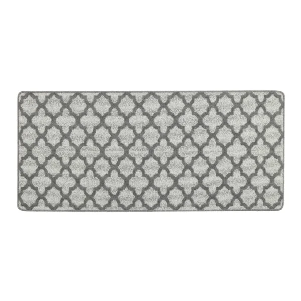 Tapis Cuisine Gris-Clair Carreau Marocain