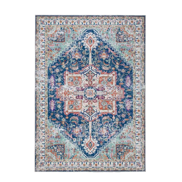Tapis Oriental Bleu Grenade