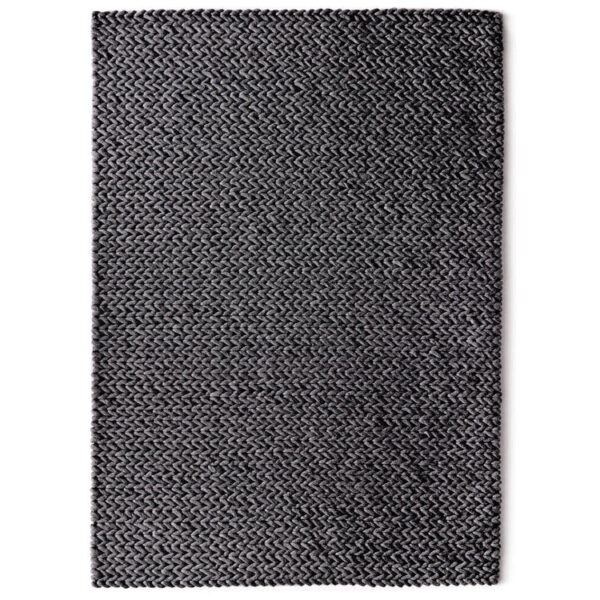 Tapis Scandinave Fusion en Laine Gris