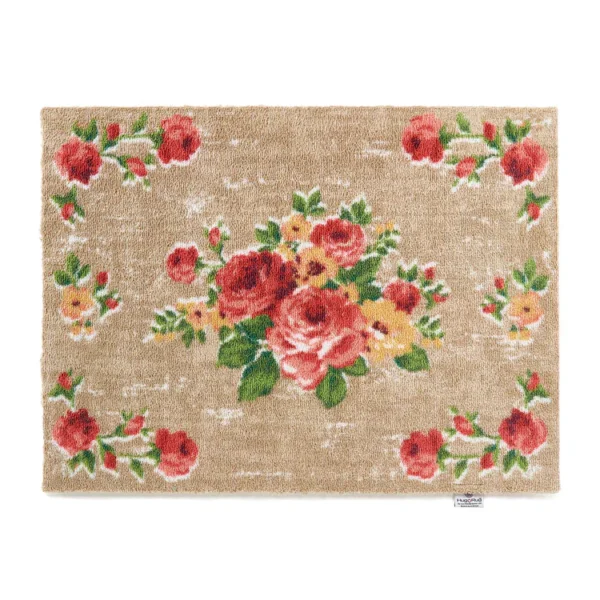 Tapis d’entrée Anglais Vintage Rose