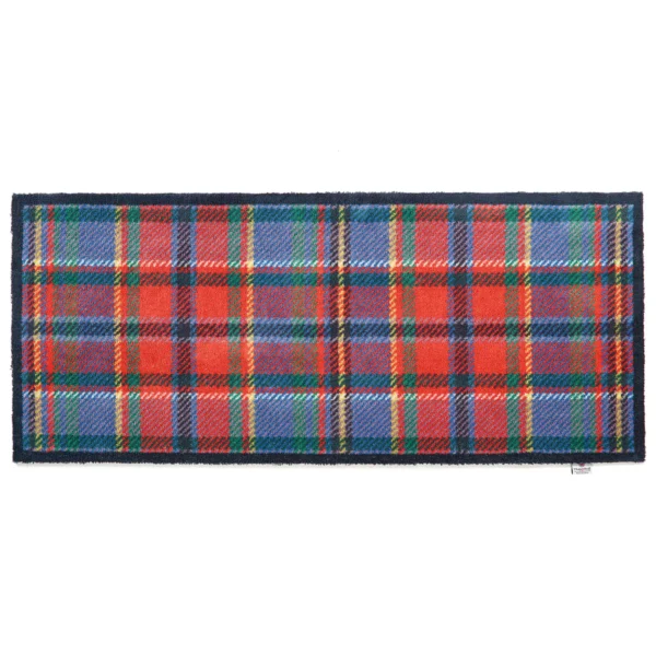 Tapis Couloir Lavable en Machine Tartan Cuisine
