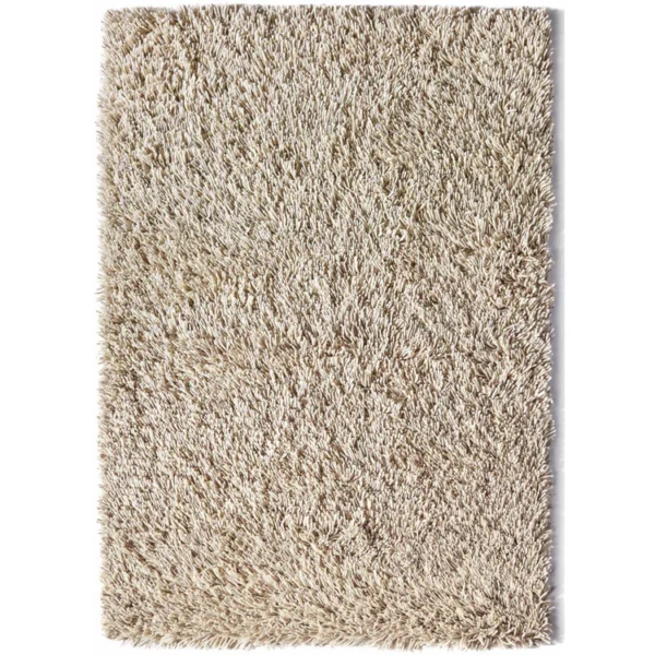 Tapis Scandinave Shaggy Impériale Laine Beige Poils Longs