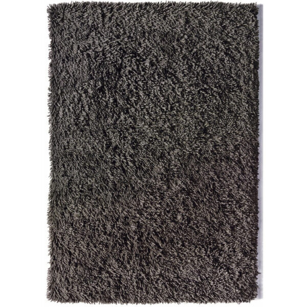 Tapis Naturel Shaggy Impériale en Laine Gris Poils Longs