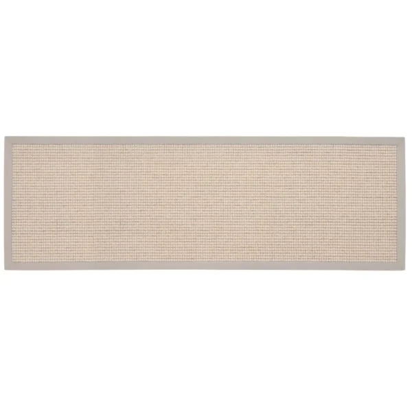 Tapis De Couloir Sisal Bouclé Gris