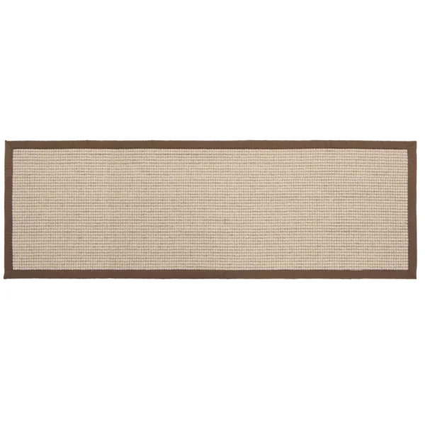 Tapis De Couloir Naturel Sisal Bouclé Marron