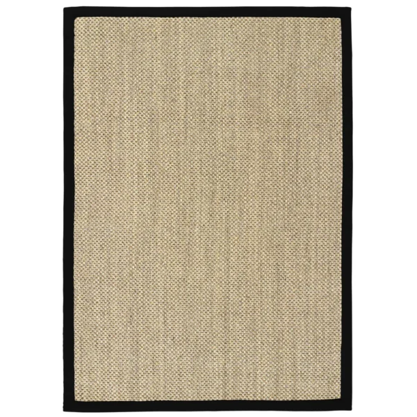 Tapis Naturel en Sisal Bord Noir