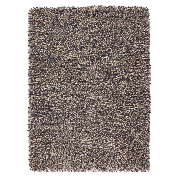 Tapis Shaggy Moderne Poils longs Marron Rocks