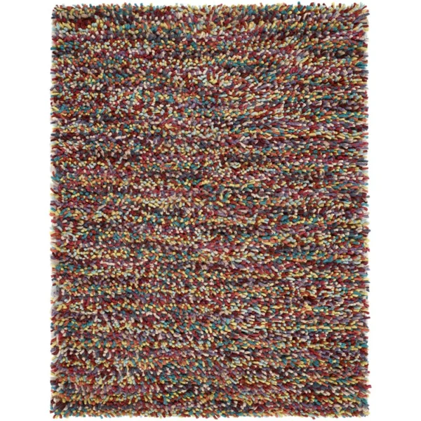 Tapis Salon Moderne Shaggy Rocks Terracotta
