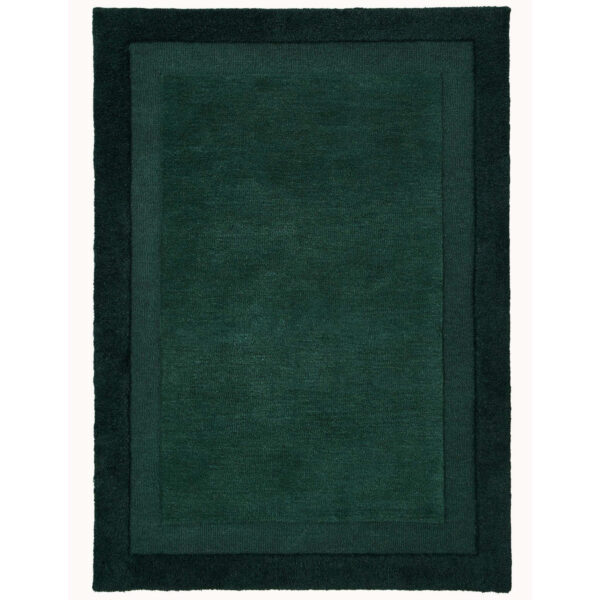 Tapis Moderniste Origines Bordure Vert Foncé