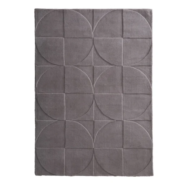 Tapis Gris Penny Géo Moderniste