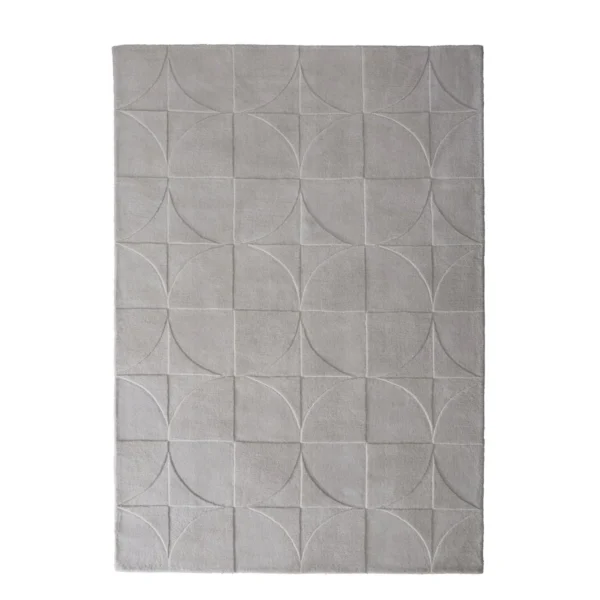 Tapis Moderniste Penny Géo Gris Clair