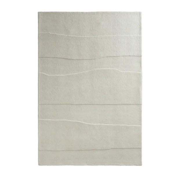 Tapis Moderniste Strate Sculpté Beige