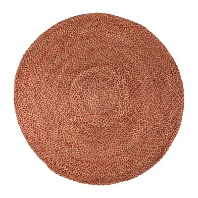 Tapis Rond Elliot Jute Terracotta