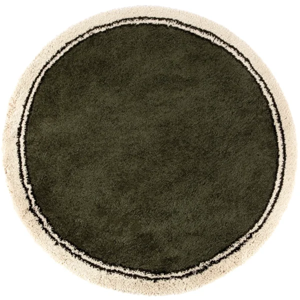 Tapis Rond Many Vert Olive