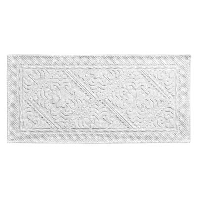 Grand Tapis de Bain Neige 54×110cm Lot de 2 Pièces