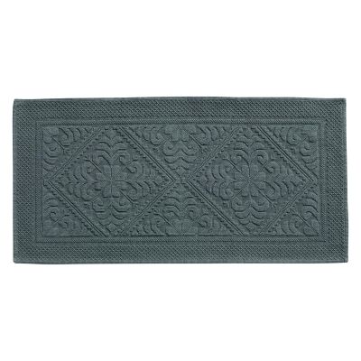 Grand Tapis de Bain Vert-Thym 54×110cm Lot de 2 Pièces