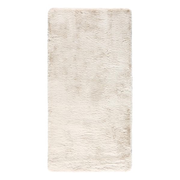 Descente de lit fourrure Ivoire Eddy 70×140